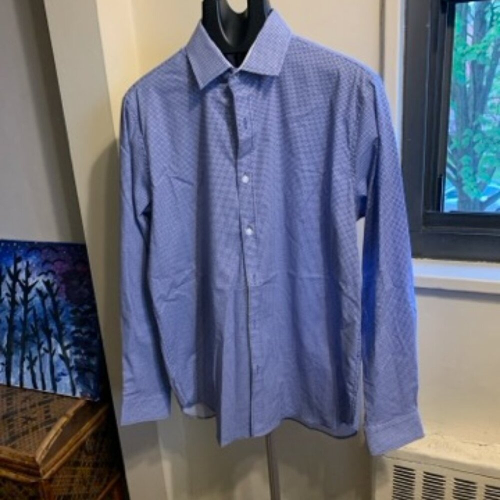 Con.struct stretch slim fitbutton  down shirt
